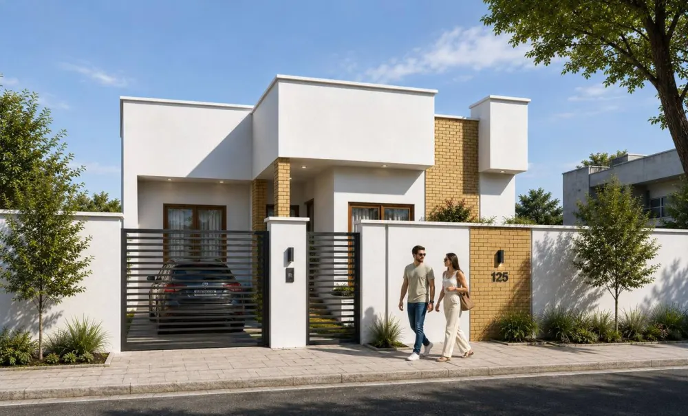 مدينة ذي قار الجديدة — تصميم حديث بطابقين وواجهة خشبية
